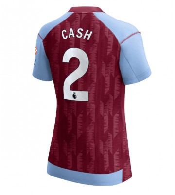 Aston Villa Matty Cash #2 Hjemmebanetrøje Dame 2023-24 Kort ærmer